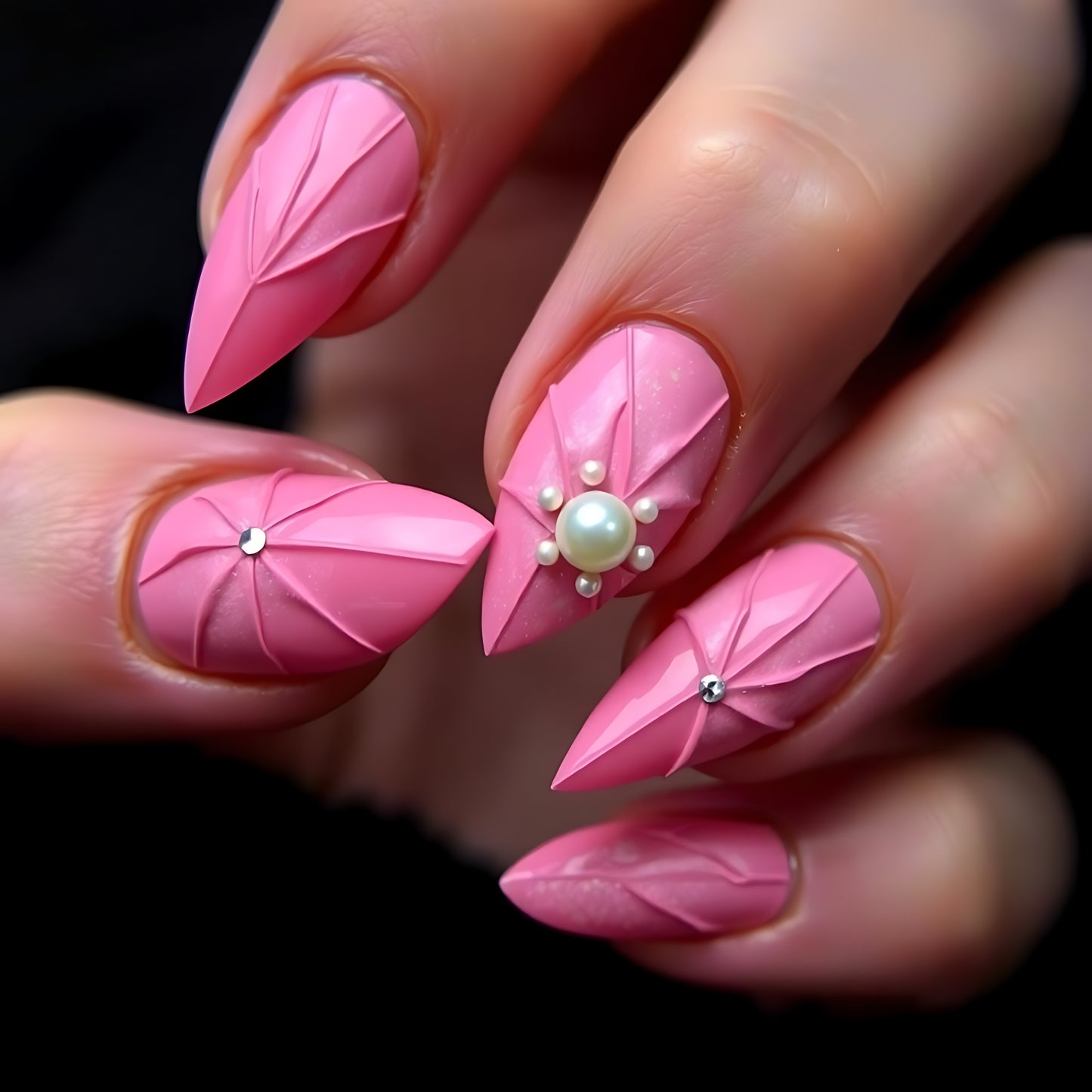 Party-Ready 3D Sculpted Cool Nails